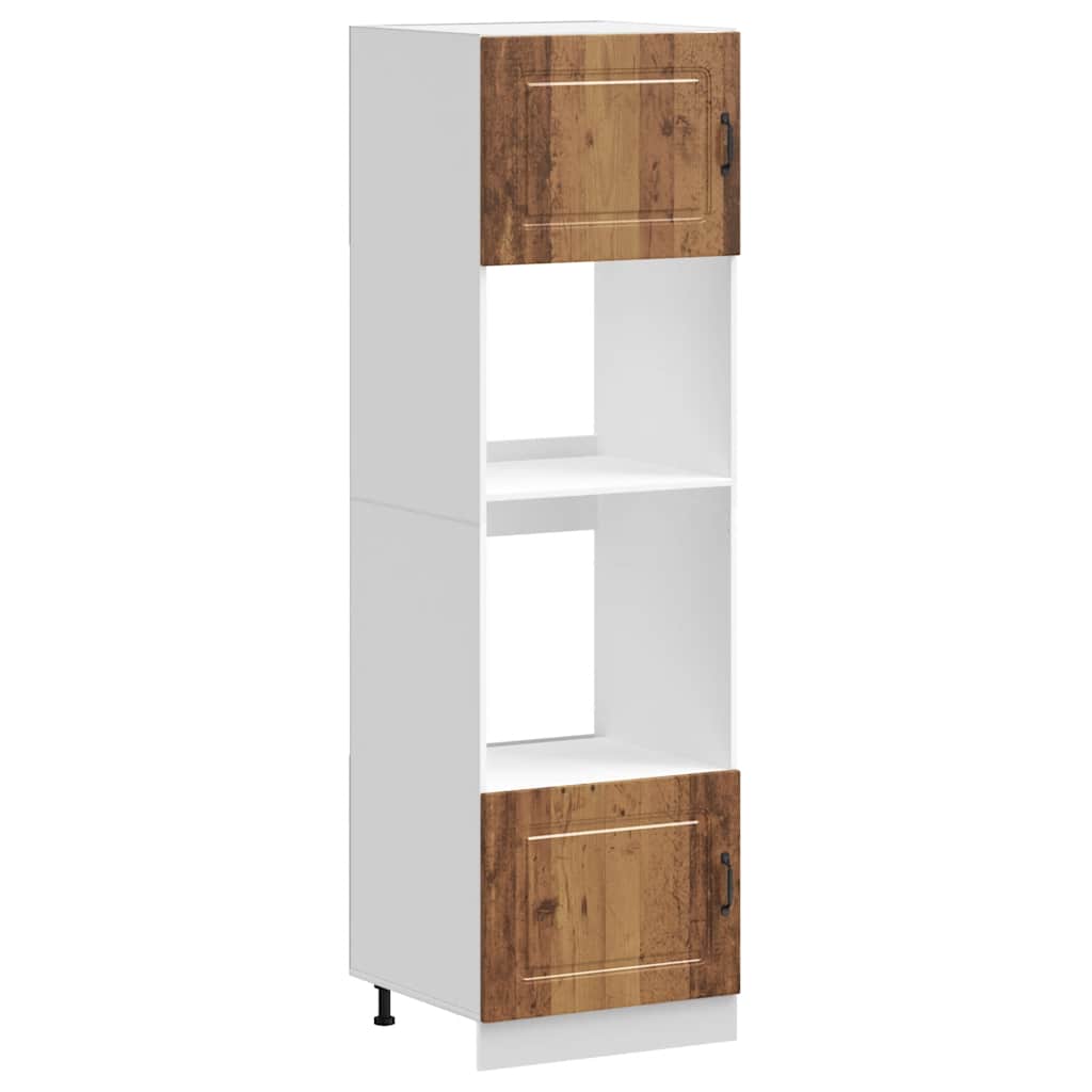 vidaXL Armoires à linge 2 pcs Aspect bois de récupération Kalmar Bois d'ingénierie