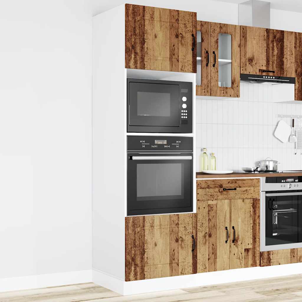 vidaXL Armoires à linge 2 pcs Aspect bois de récupération Kalmar Bois d'ingénierie