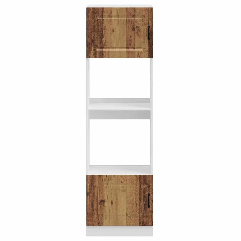 vidaXL Armoires à linge 2 pcs Aspect bois de récupération Kalmar Bois d'ingénierie