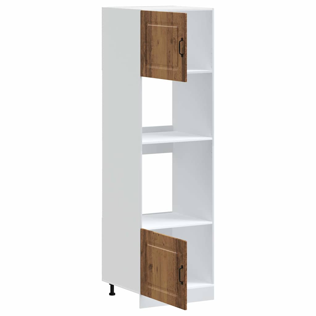 vidaXL Armoires à linge 2 pcs Aspect bois de récupération Kalmar Bois d'ingénierie