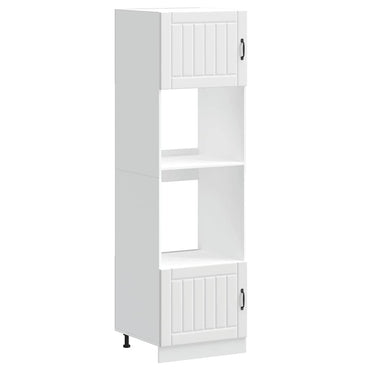 vidaXL Meubles bas de cuisine 2 pcs Lucca Blanc Bois d'ingénierie