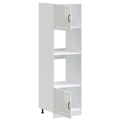 vidaXL Armoires de rangement pour cheminée 2 pcs Lucca Blanc brillant Bois d'ingénierie