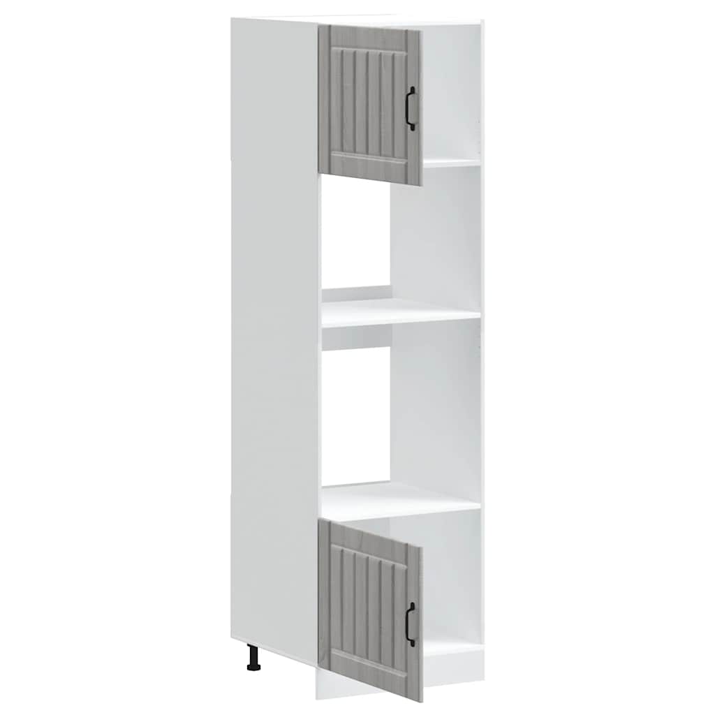 vidaXL Meubles bas de cuisine 2 pcs Kalmar Gris sonoma Bois d'ingénierie