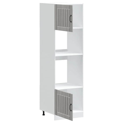 vidaXL Meubles bas de cuisine 2 pcs Kalmar Gris sonoma Bois d'ingénierie