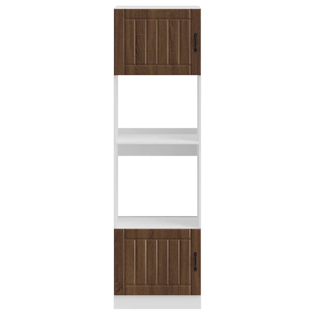 vidaXL Commodes à 2 tiroirs Lucca Marron Aspect chêne Aggloméré