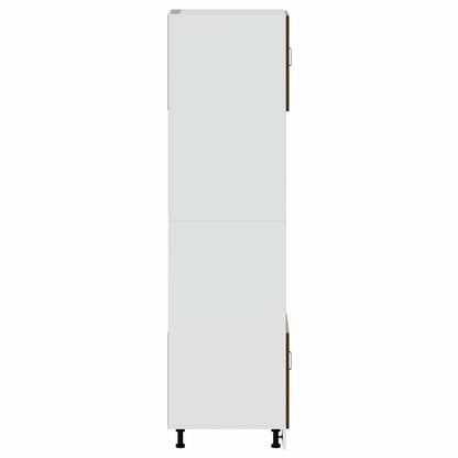 vidaXL Commodes à 2 tiroirs Lucca Marron Aspect chêne Aggloméré