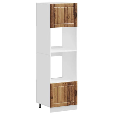 vidaXL Meubles bas de cuisine 2 pcs Aspect Vieux bois Lucca Bois d'ingénierie