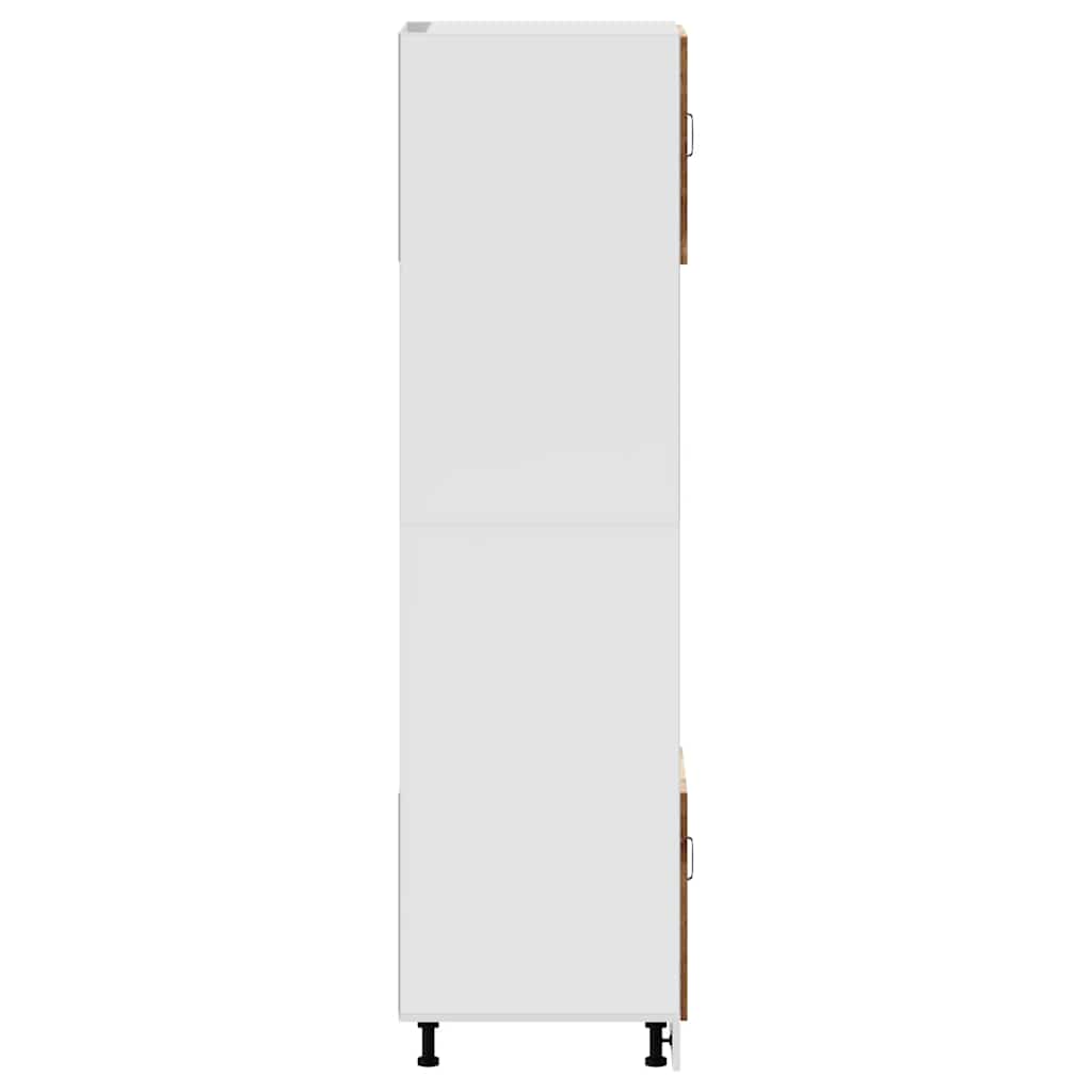 vidaXL Meubles bas de cuisine 2 pcs Aspect Vieux bois Lucca Bois d'ingénierie