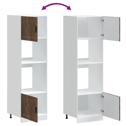 Herdumbauschränke 2 Stk. Porto Räuchereiche Holzwerkstoff