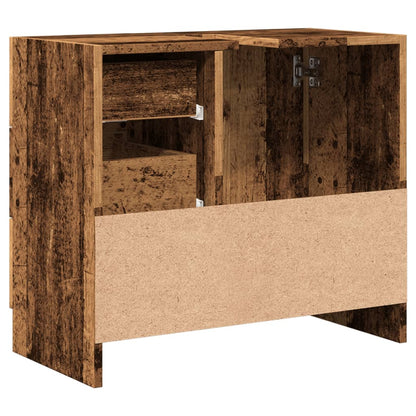 Meuble sous lavabo vidaXL, aspect bois de récupération, 63x30x54 cm, bois d'ingénierie