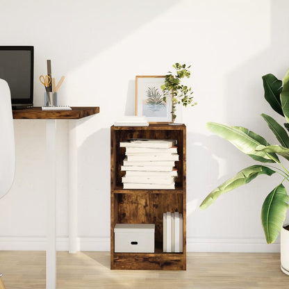 vidaXL Bibliothèque chêne fumé 40x24x76 cm bois d'ingénierie