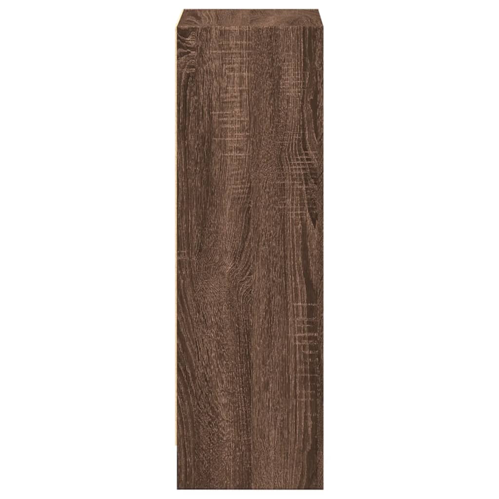 vidaXL Bibliothèque marron aspect chêne 40x24x76 cm bois d'ingénierie