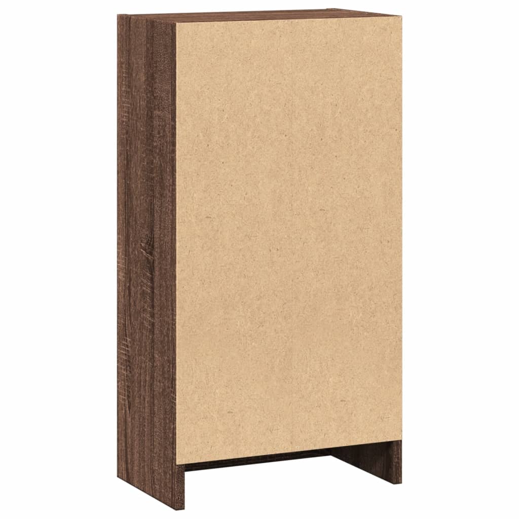 vidaXL Bibliothèque marron aspect chêne 40x24x76 cm bois d'ingénierie