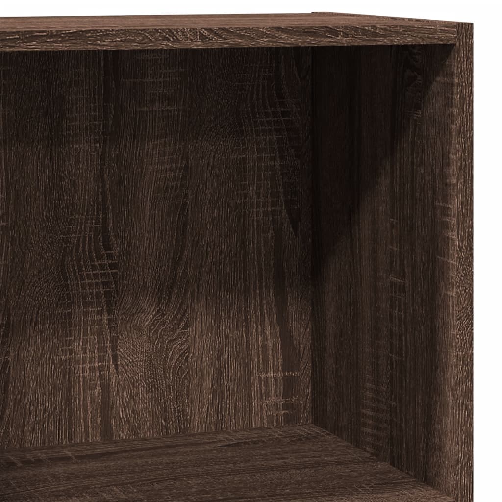 vidaXL Bibliothèque marron aspect chêne 40x24x76 cm bois d'ingénierie
