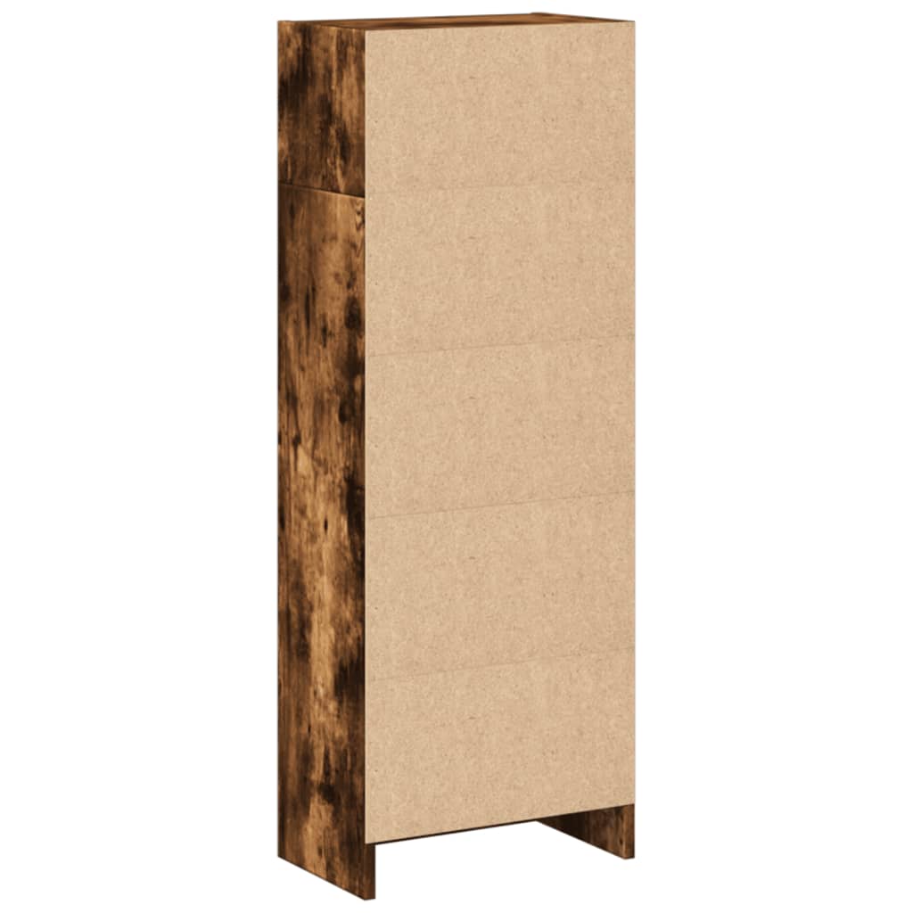 vidaXL Bücherregal Räuchereiche 40x24x109 cm Holzwerkstoff
