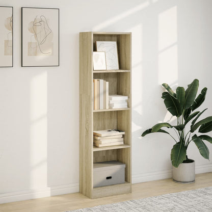 vidaXL Bücherregal Sonoma-Eiche 40x24x143 cm Holzwerkstoff