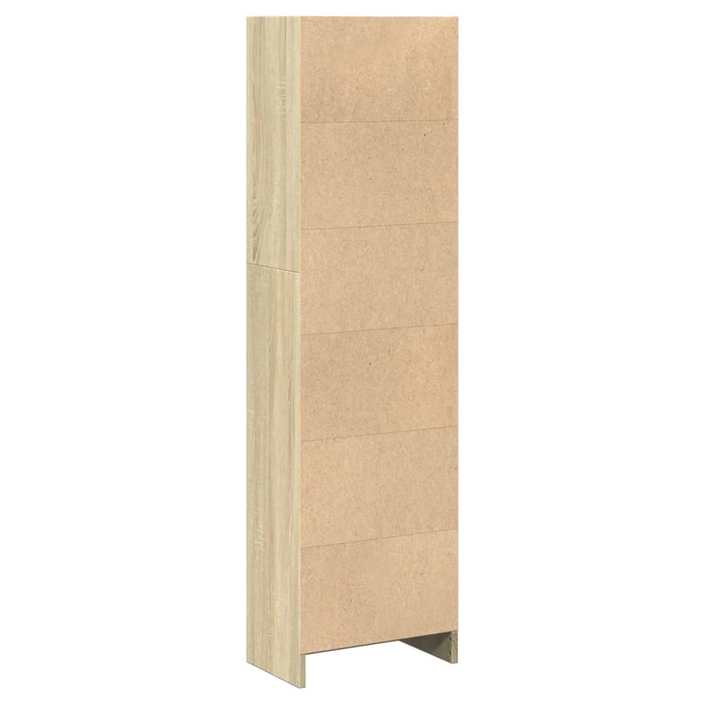 vidaXL Bücherregal Sonoma-Eiche 40x24x143 cm Holzwerkstoff