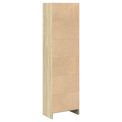 vidaXL Bücherregal Sonoma-Eiche 40x24x143 cm Holzwerkstoff