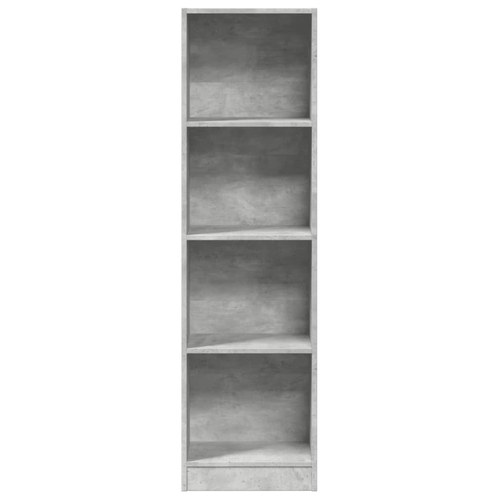 vidaXL Bücherregal Betongrau 40x24x143 cm Holzwerkstoff
