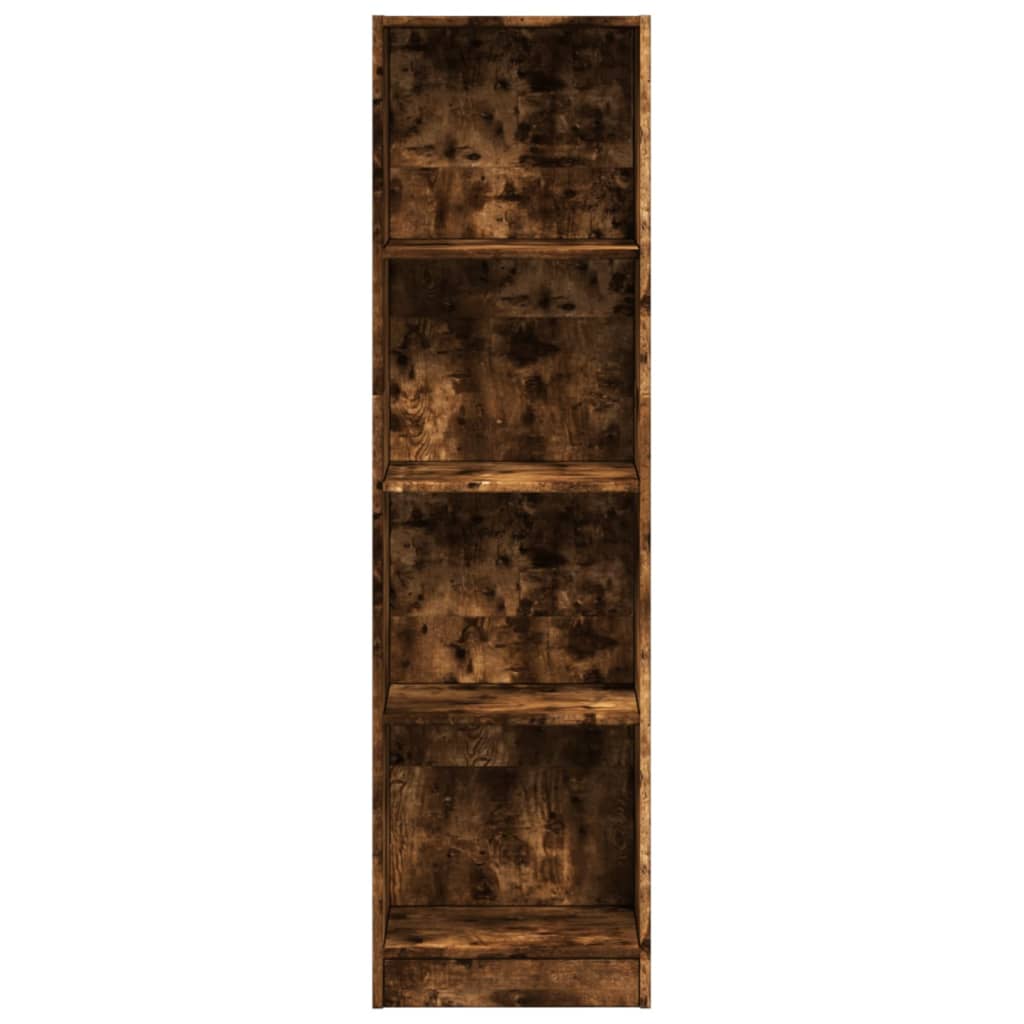 vidaXL Bibliothèque chêne fumé 40x24x143 cm en bois d'ingénierie