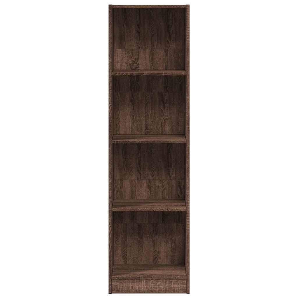 vidaXL Étagère à livres aspect chêne marron 40x24x143 cm en bois d'ingénierie
