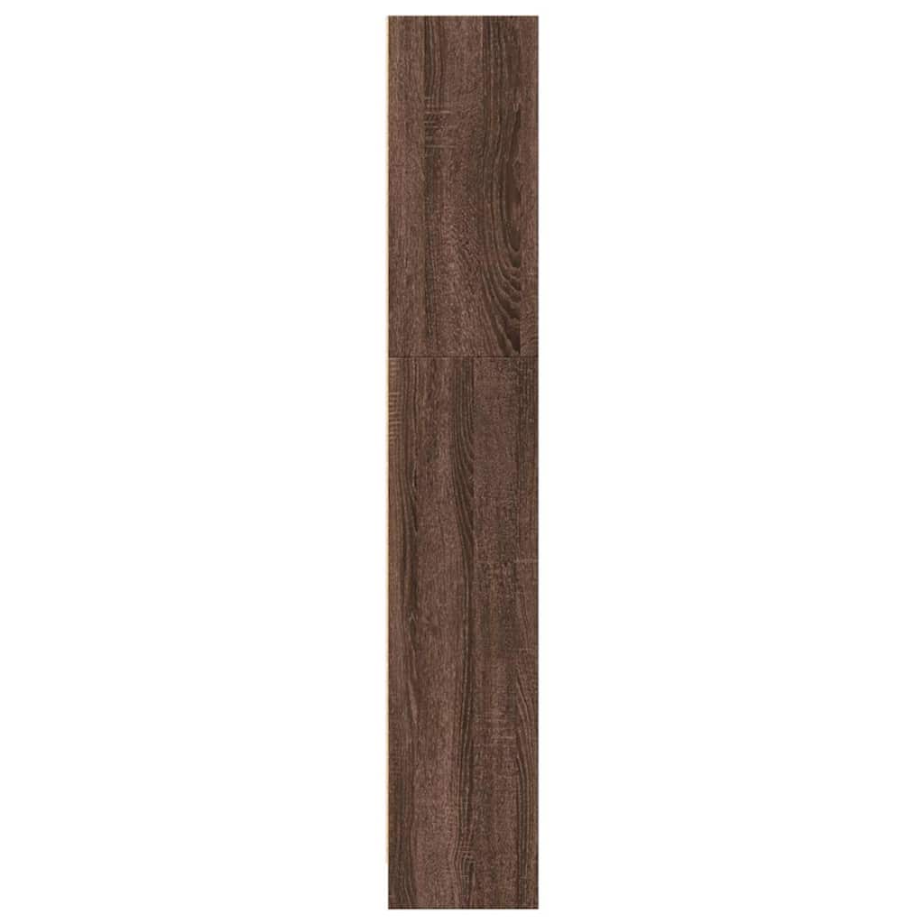 vidaXL Étagère à livres aspect chêne marron 40x24x143 cm en bois d'ingénierie