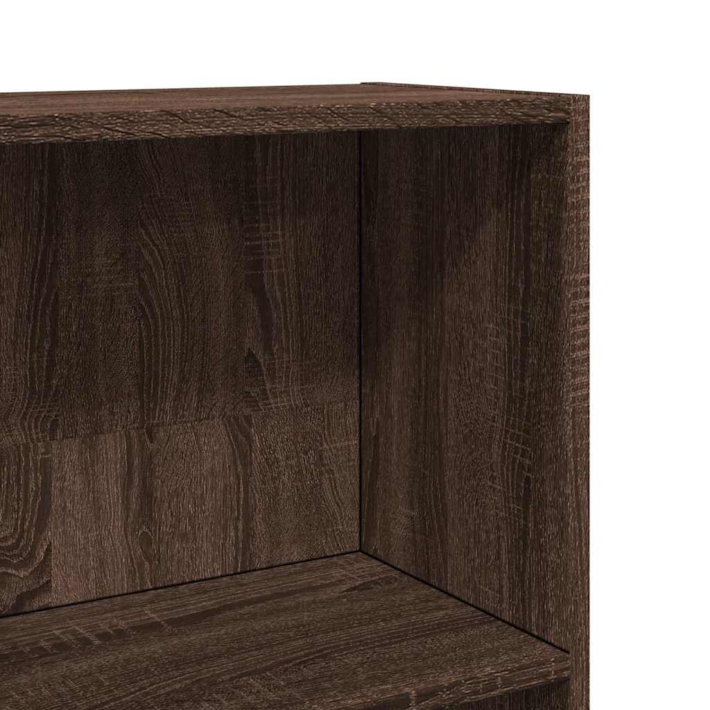 vidaXL Étagère à livres aspect chêne marron 40x24x143 cm en bois d'ingénierie