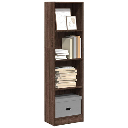 vidaXL Étagère à livres aspect chêne marron 40x24x143 cm en bois d'ingénierie