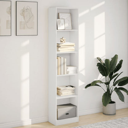 vidaXL Bibliothèque blanche 40x24x176 cm Aggloméré