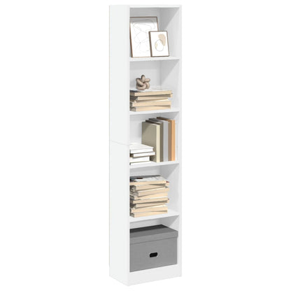 vidaXL Bibliothèque blanche 40x24x176 cm Aggloméré