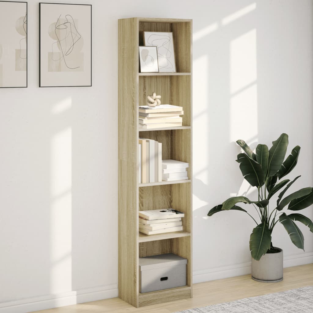 vidaXL Bibliothèque chêne sonoma 40x24x176 cm Aggloméré