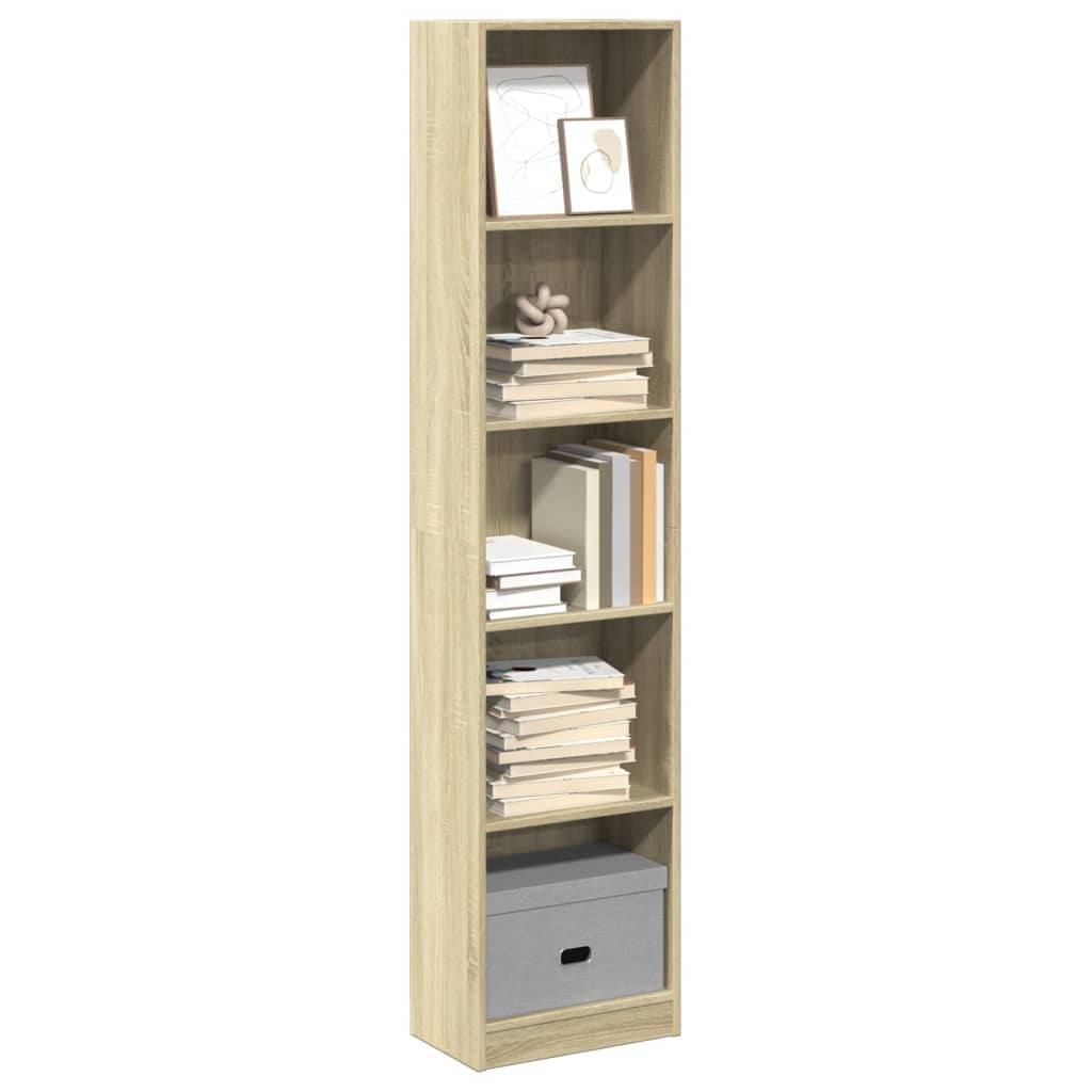 vidaXL Bibliothèque chêne sonoma 40x24x176 cm Aggloméré