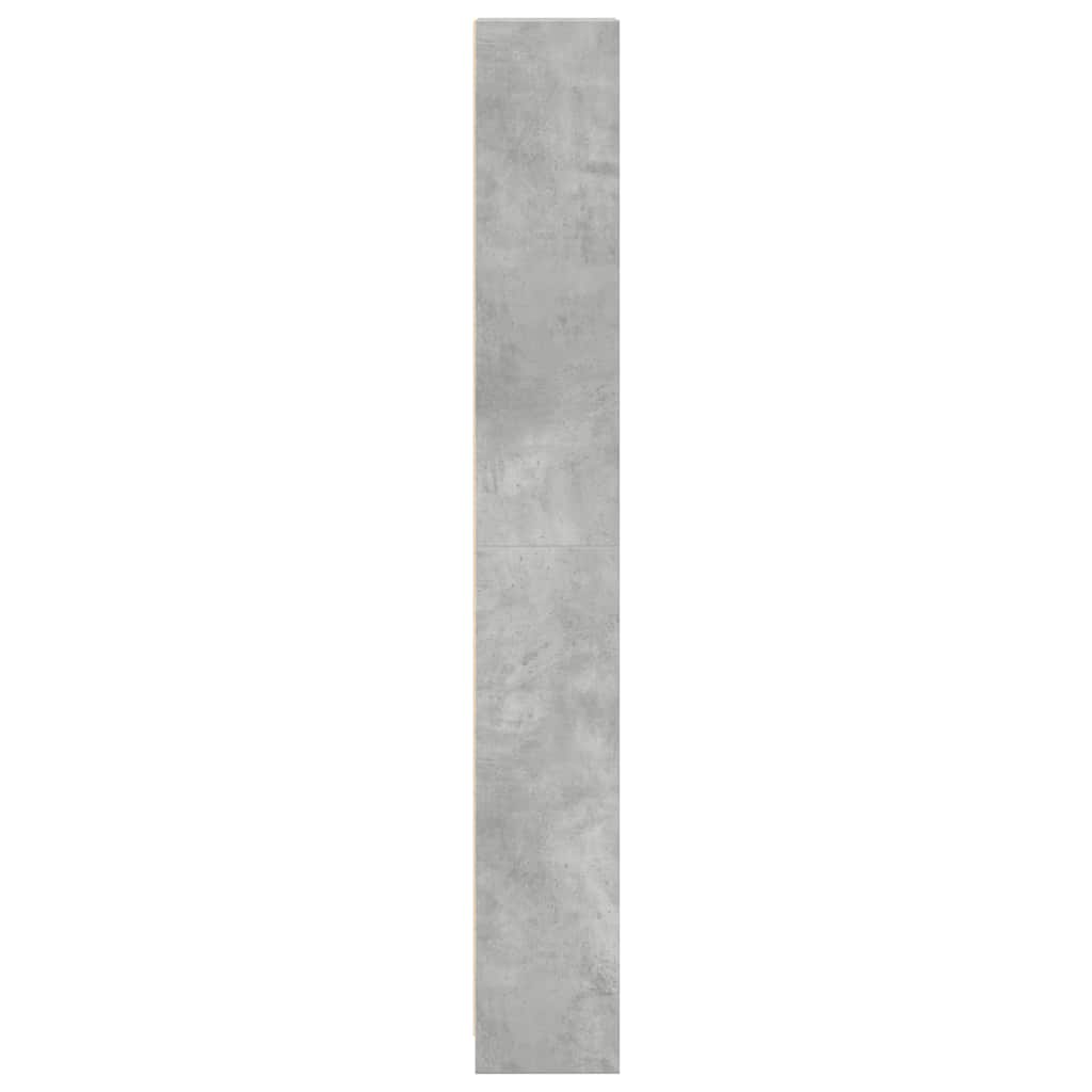 vidaXL Bücherregal Betongrau 40x24x176 cm Holzwerkstoff