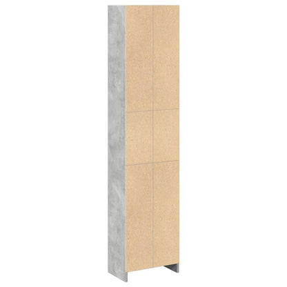 vidaXL Bücherregal Betongrau 40x24x176 cm Holzwerkstoff