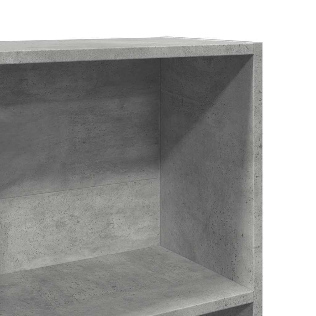 vidaXL Bücherregal Betongrau 40x24x176 cm Holzwerkstoff