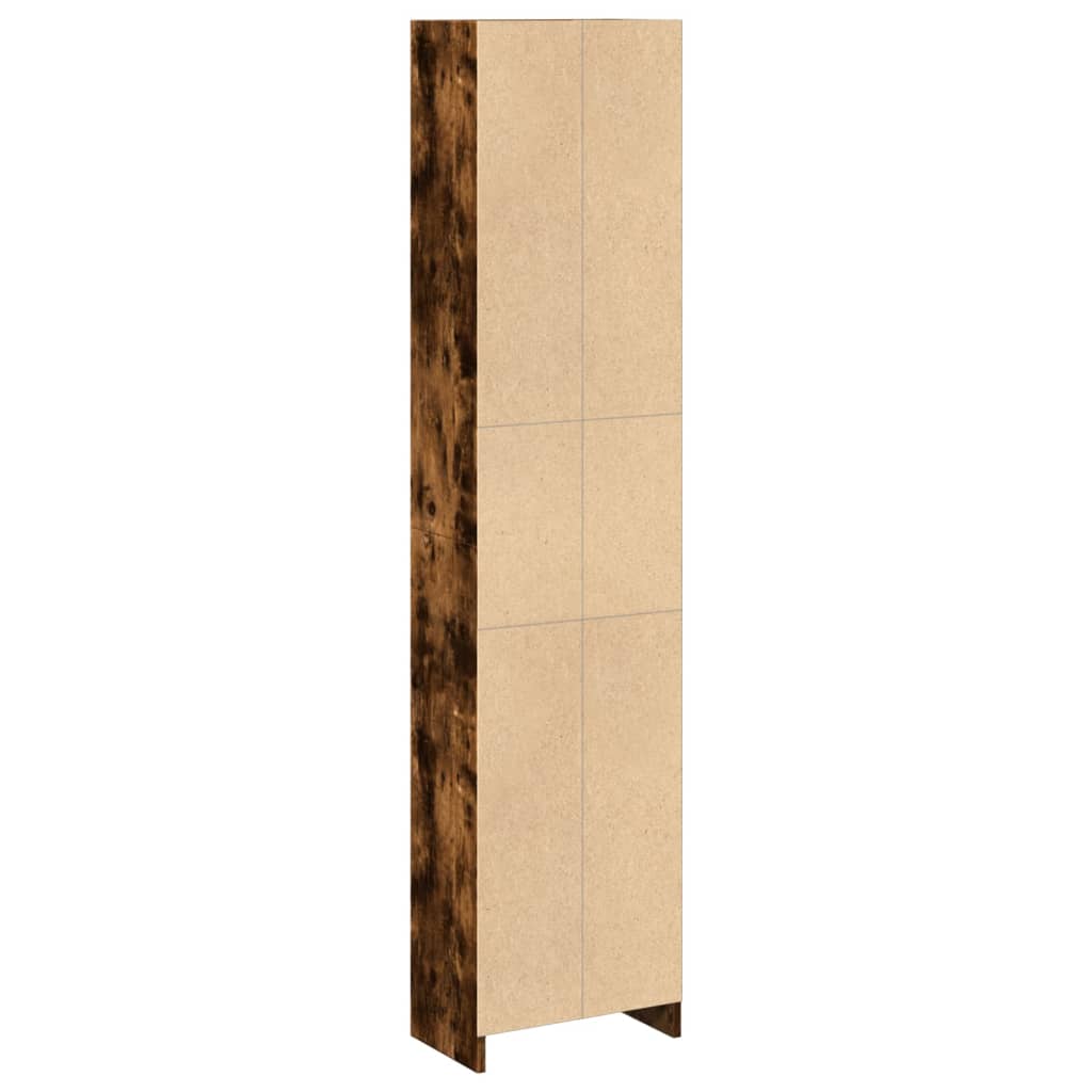 vidaXL Bücherregal Räuchereiche 40x24x176 cm Holzwerkstoff
