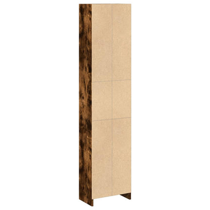 vidaXL Bücherregal Räuchereiche 40x24x176 cm Holzwerkstoff