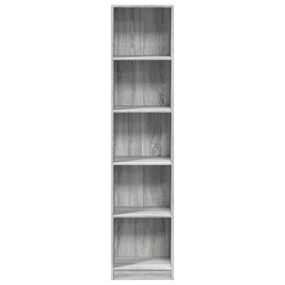 vidaXL Bibliothèque Gris Sonoma 40x24x176 cm Bois d'ingénierie