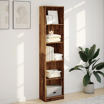 vidaXL Étagère en bois d'ingénierie aspect bois de récupération 40x24x176 cm