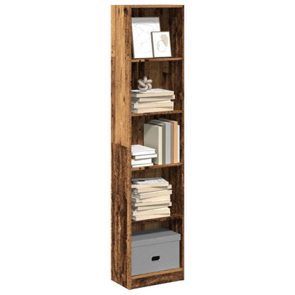 vidaXL Étagère en bois d'ingénierie aspect bois de récupération 40x24x176 cm