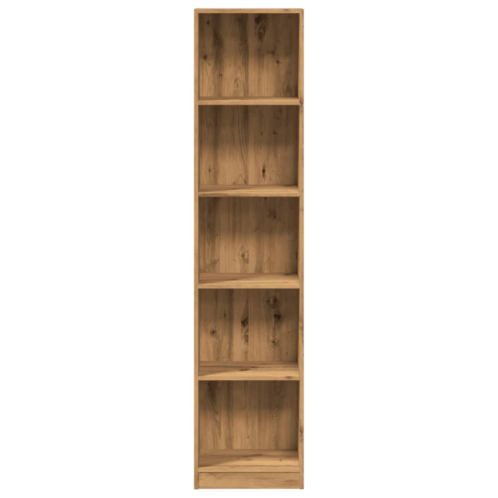 vidaXL Bibliothèque chêne artisan 40 x 24 x 176 cm bois d'ingénierie