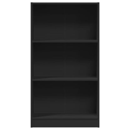vidaXL Bücherregal Schwarz 60x24x109 cm Holzwerkstoff