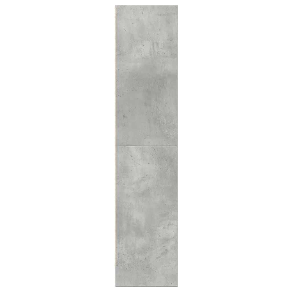 vidaXL Bücherregal Betongrau 60x24x109 cm Holzwerkstoff