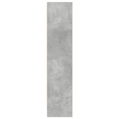 vidaXL Bücherregal Betongrau 60x24x109 cm Holzwerkstoff