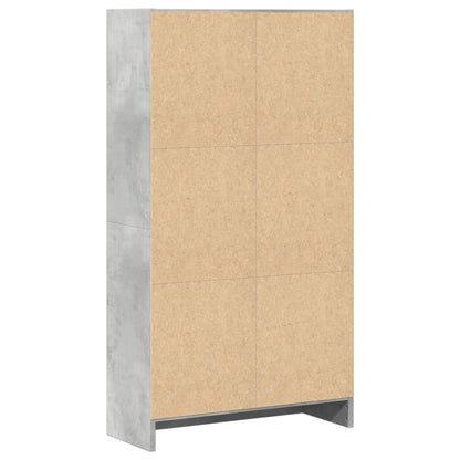vidaXL Bücherregal Betongrau 60x24x109 cm Holzwerkstoff