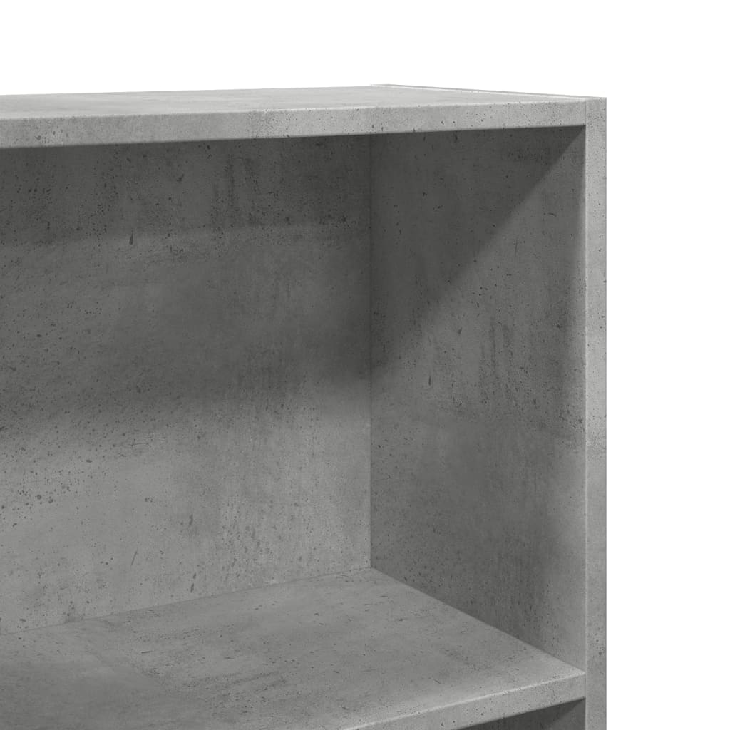 vidaXL Bücherregal Betongrau 60x24x109 cm Holzwerkstoff