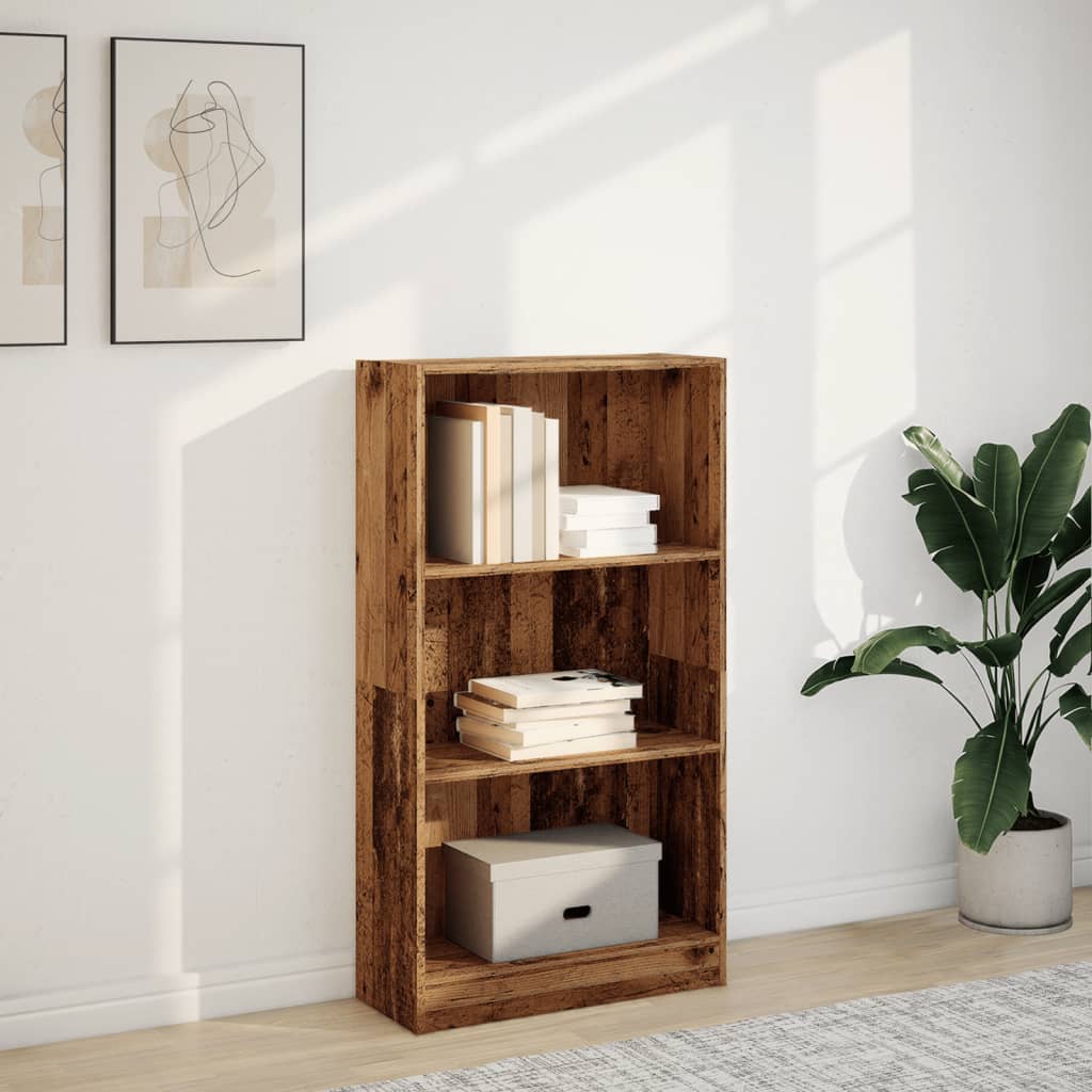 vidaXL Bücherregal Altholz-Optik 60x24x109 cm Holzwerkstoff