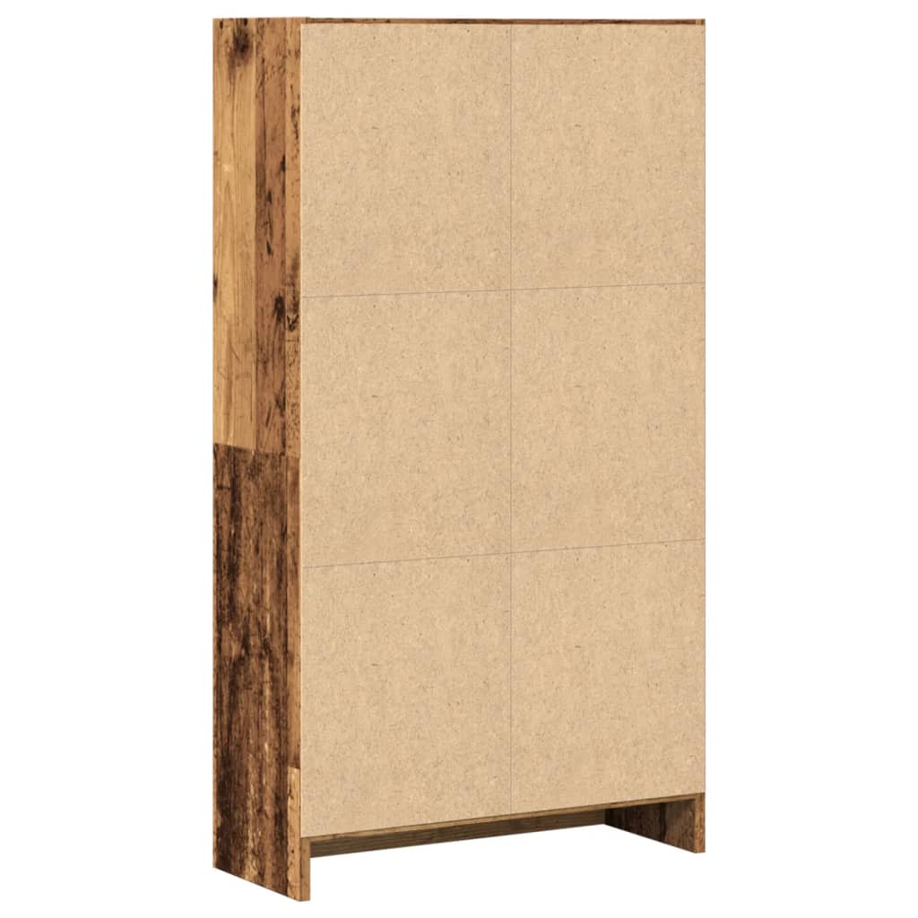 vidaXL Bücherregal Altholz-Optik 60x24x109 cm Holzwerkstoff