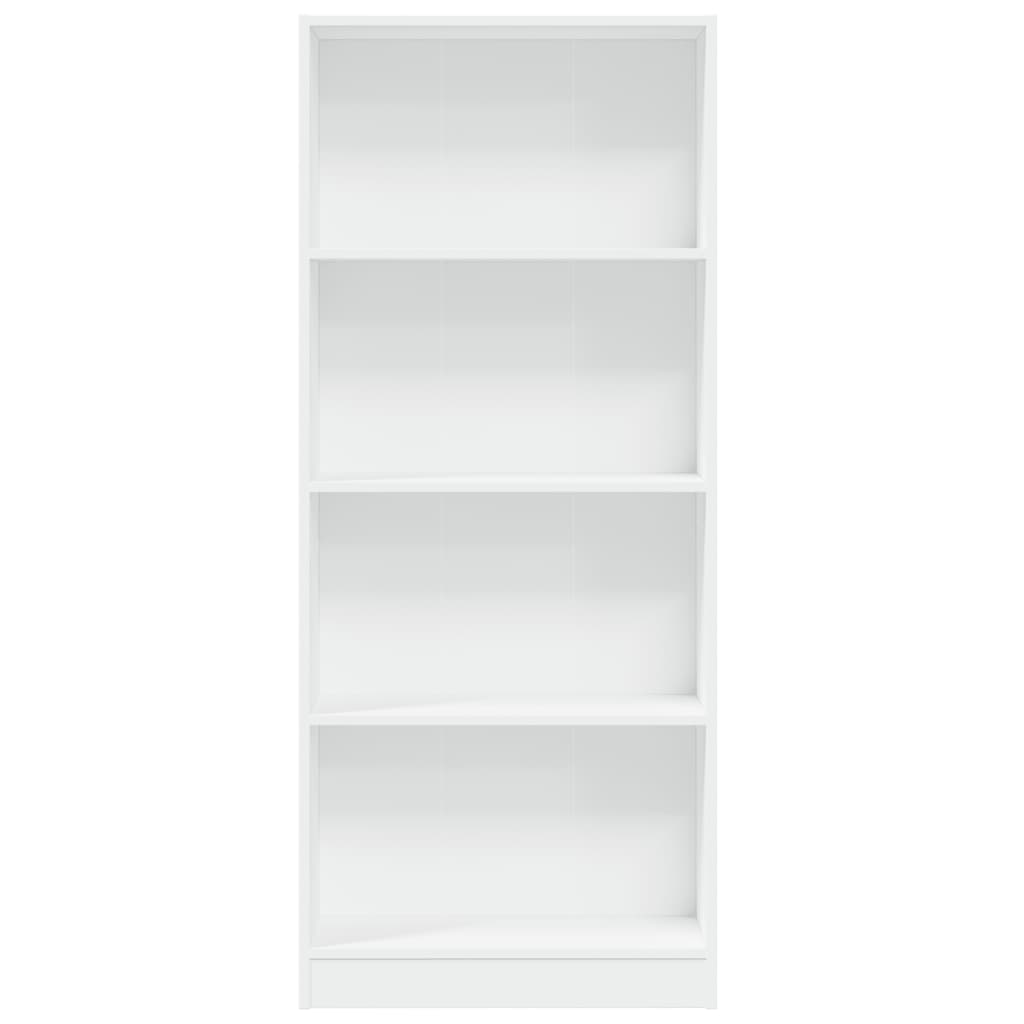 vidaXL Bibliothèque blanche 60x24x143 cm Bois d'ingénierie