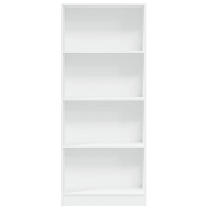 vidaXL Bibliothèque blanche 60x24x143 cm Bois d'ingénierie